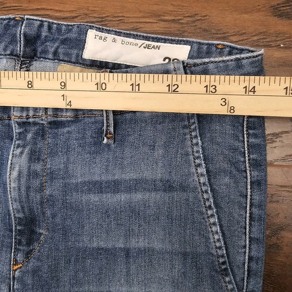 Rag and‎ Bone Corsa Womens 28 Blue Flare Bottom Mid Rise Denim Jeans Medium Wash - Picture 3 of 10